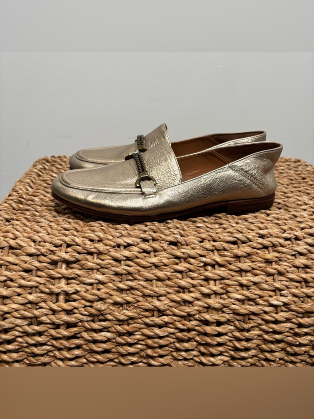 Patricia Nash Shoes Women’s 5.5 Gold Metallic Loafers